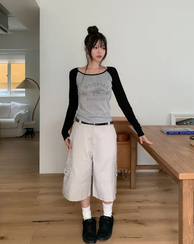 Mont Damaged Multi-Pocket Bermuda Pants