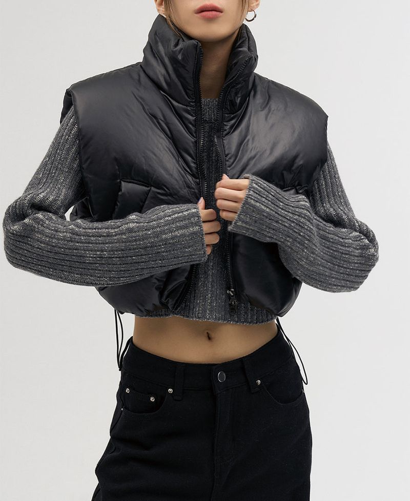 (UNISEX)グルークロップベストダウン