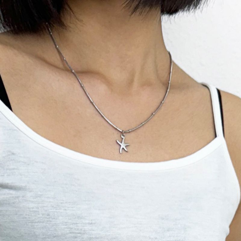 starfish ocean chain necklace