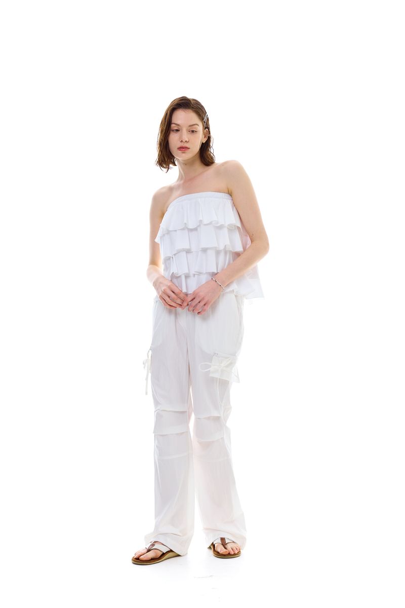 BREEZE BOOTSCUT PANTS / WHITE