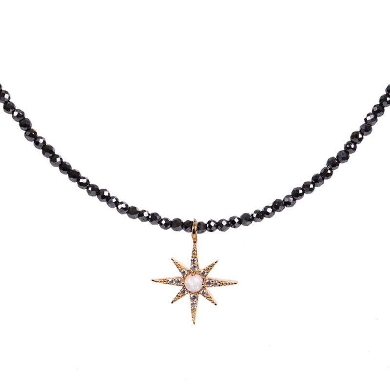 E'toile Opal Hematite Necklace(Silver/Gold)