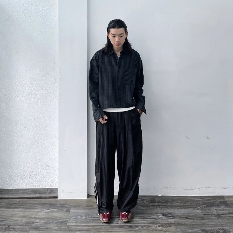 Bungee Hem Track Wide Trousers
