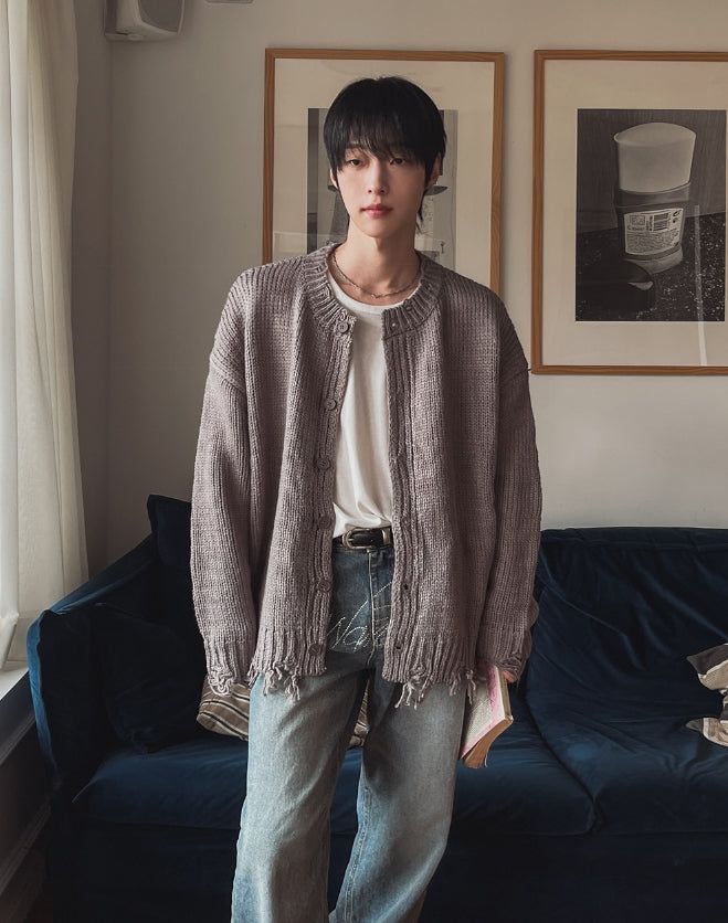 2PLAN（ツープラン）の「Tour Damage Overfit Cardigan（Tops）」