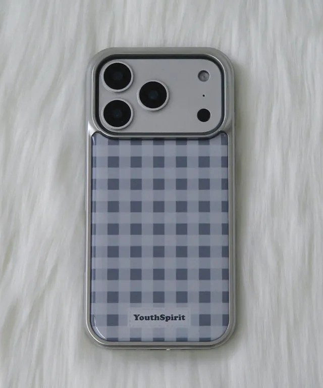 Check Gray Silver Epoxy Case