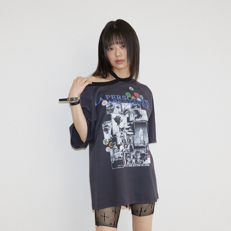  CHOKER ROCK T-SHIRT NAVY