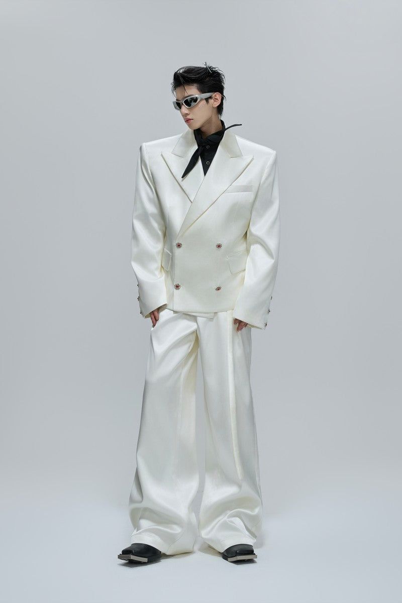 Argue Cultureの「Glossy Cinched Waist Trousers(Pants)」