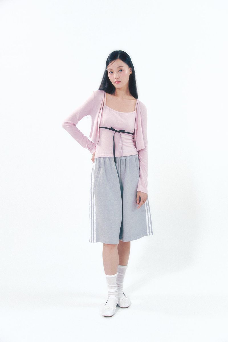 Bermuda Lace Pants Gray