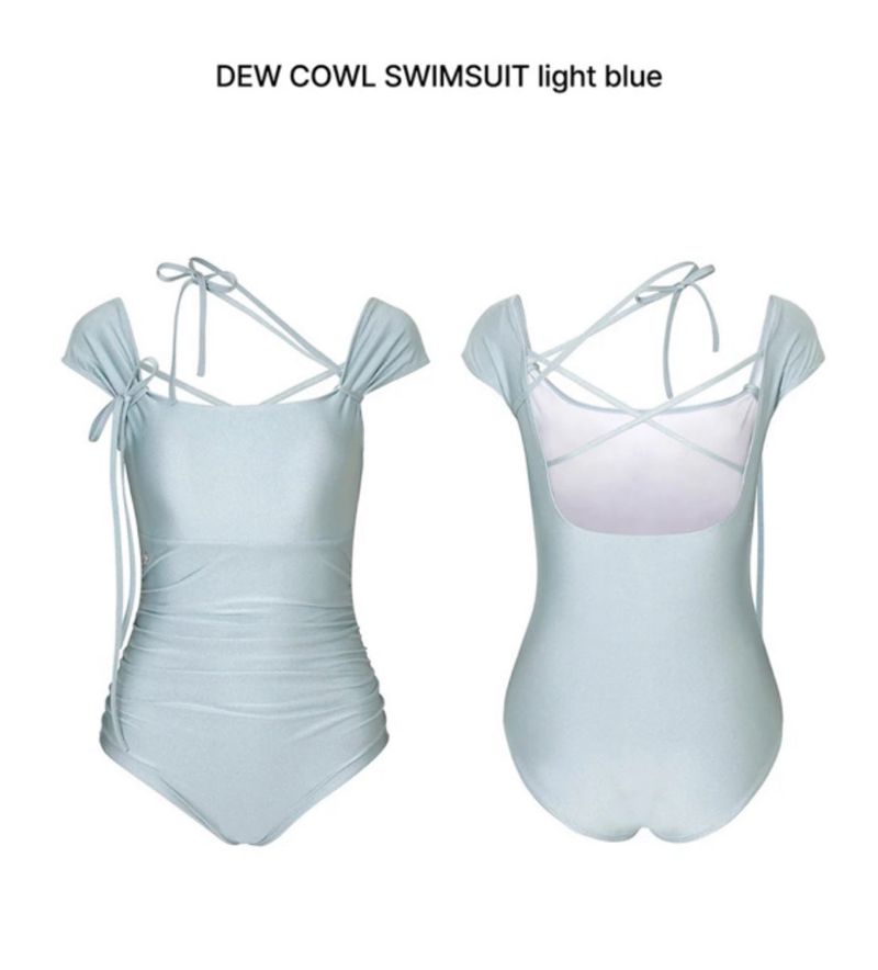 DEW COWL SWIMSUIT light blue