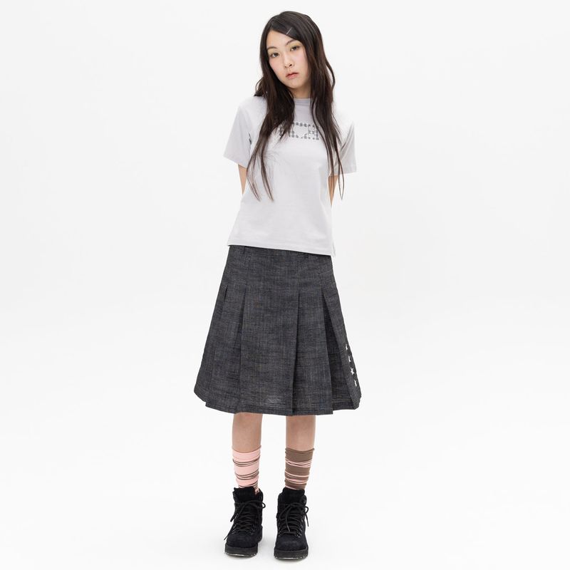 WH Check Patch Tee - Grey