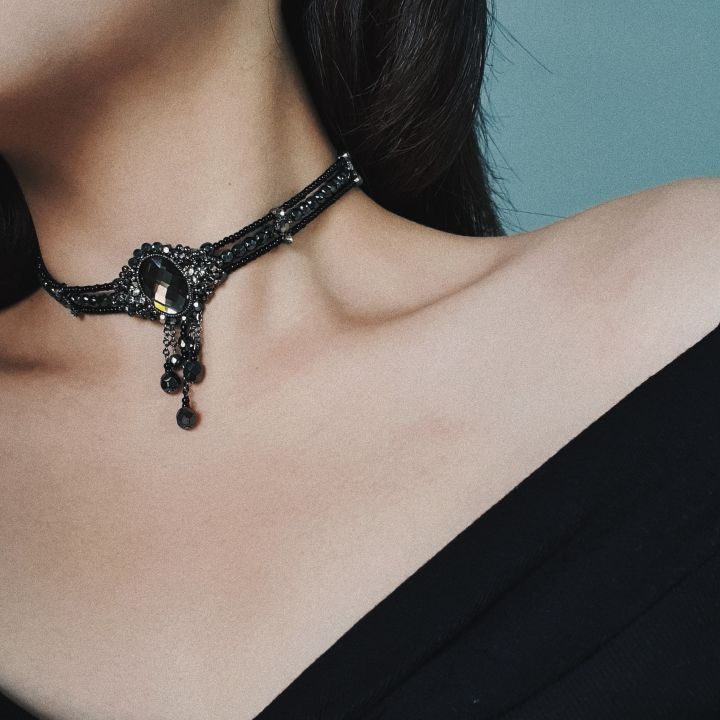 MOODMOAJELL（ムードモアジェル）の「jasmine black choker（Accessories）」