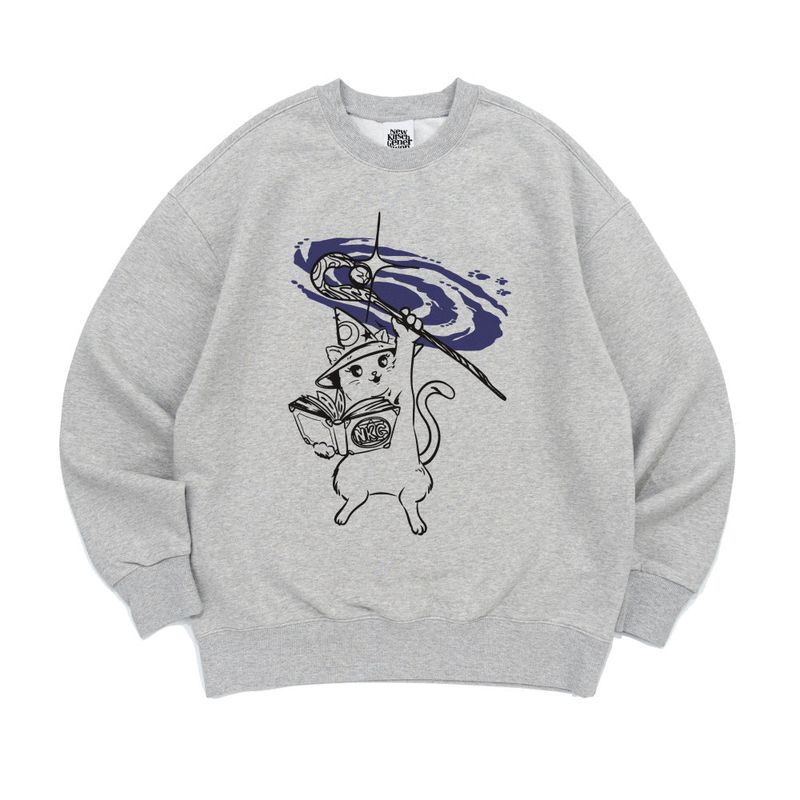 SUMMON CAT SWEATSHIRTS-MELANGE