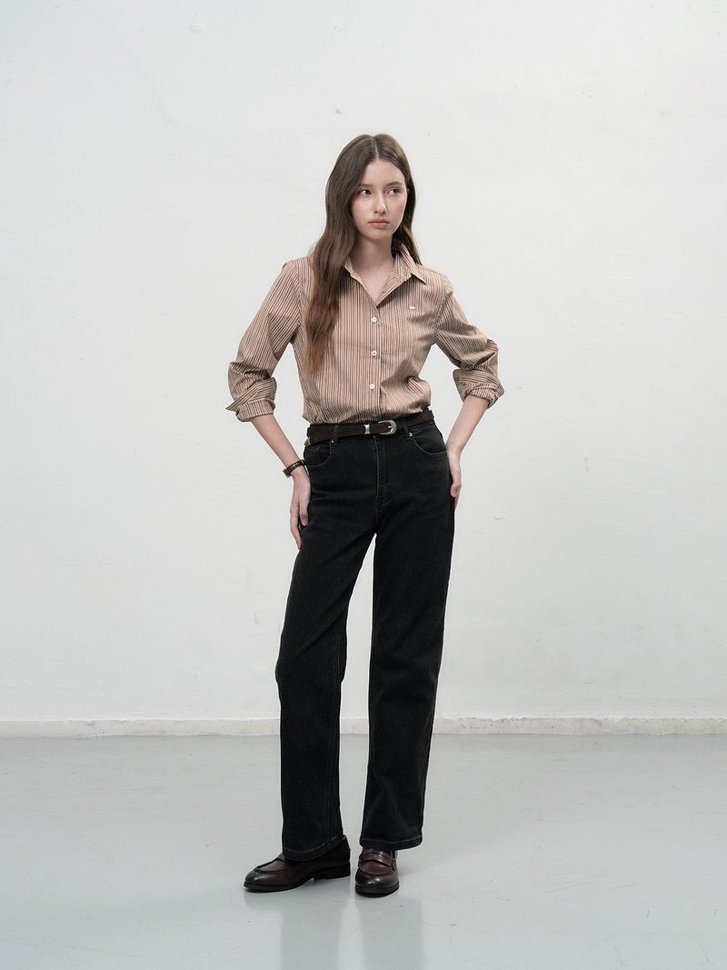 【即日発送】stripe rivet shirt