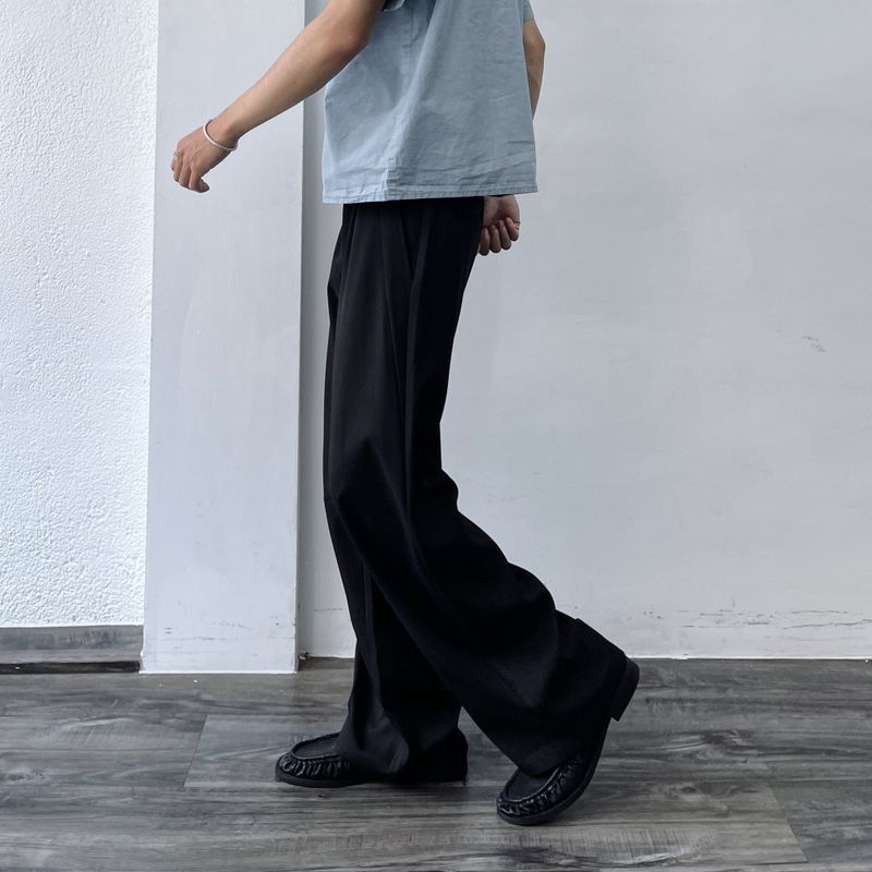 Bias Panel Wide Trousers