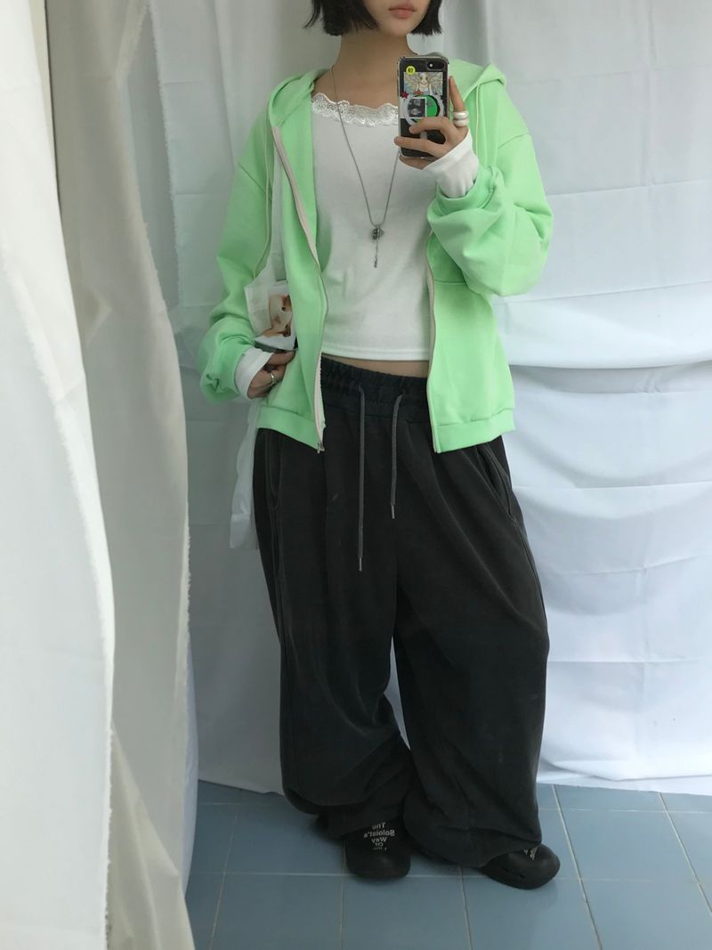 Clover Soft Loose Zip-Up