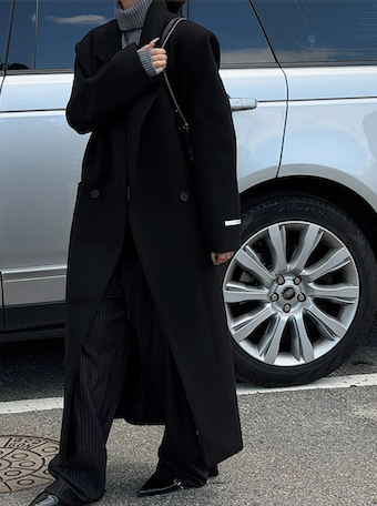 [Unisex] Max double long coat(2color)