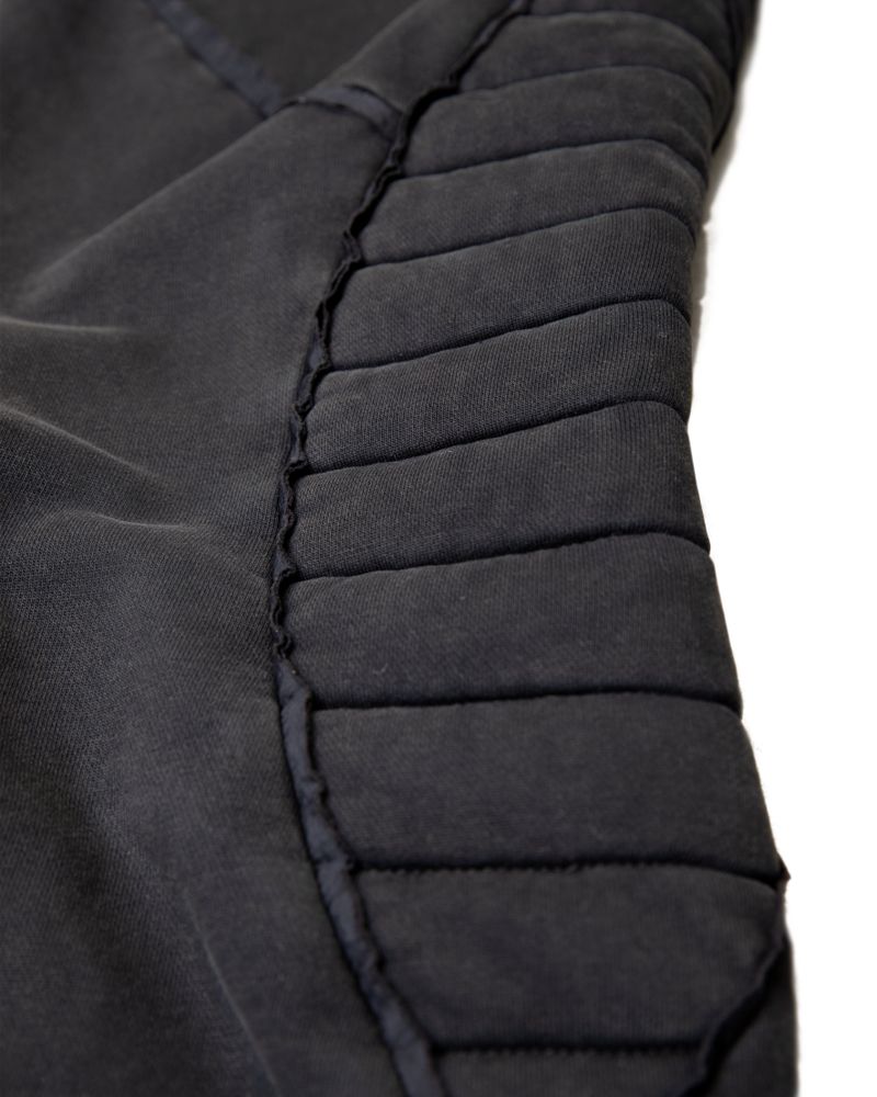 FRINGE MOTOR WASHED GREY PANTS