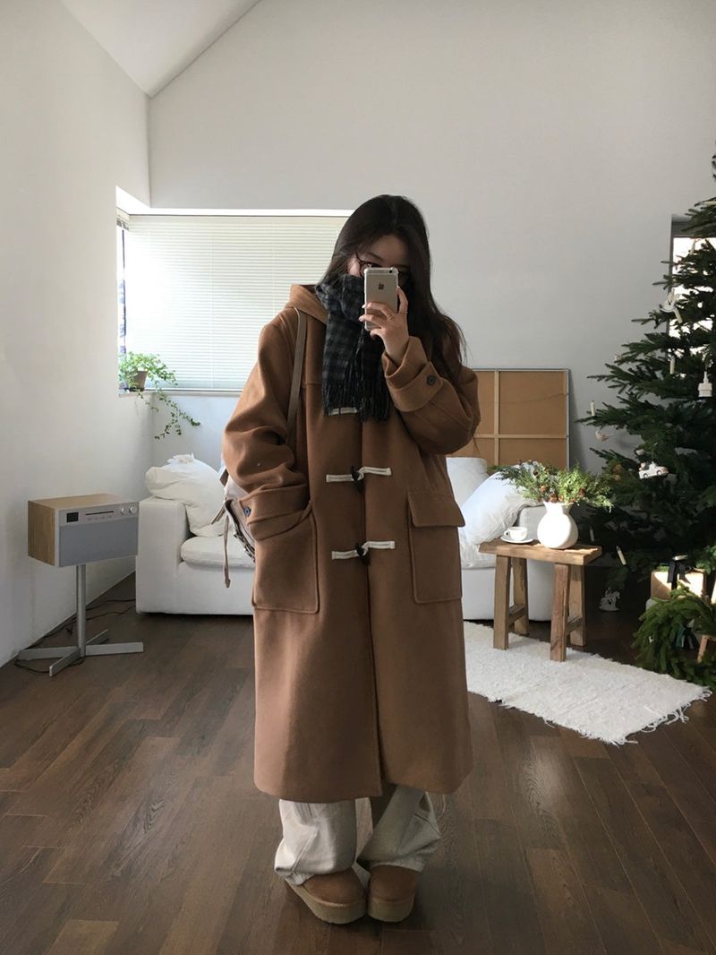 [BELLIDE MADE] Wendy's Duffle Long Coat with Toft