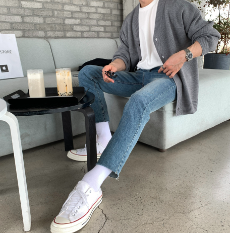 flander plain overfit cardigan