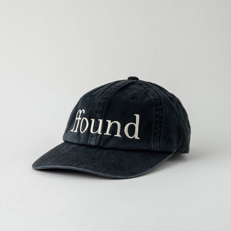 FFOUND2 WASHED VINTAGE BALL CAP / BLACK