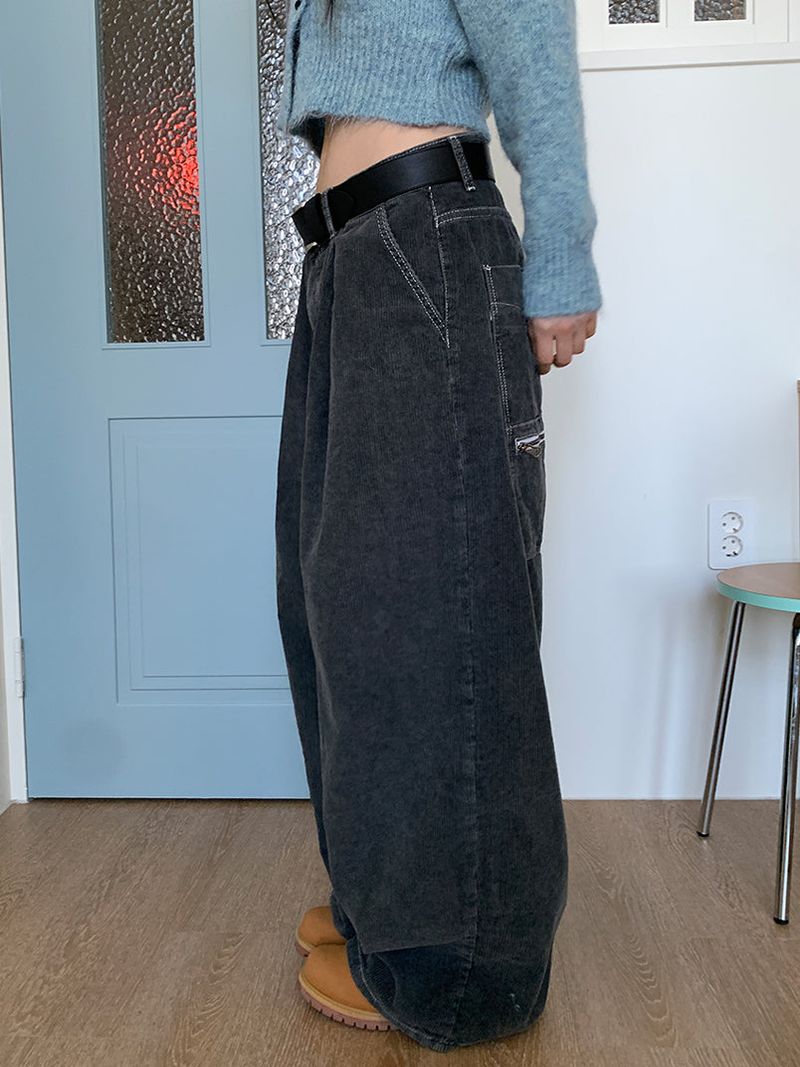 CORDUROY BACK POCKET PANTS (2C)