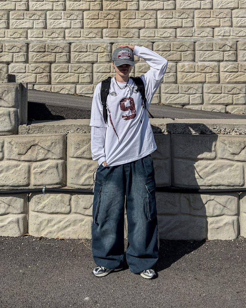 Circuit Wide Track Cargo Denim