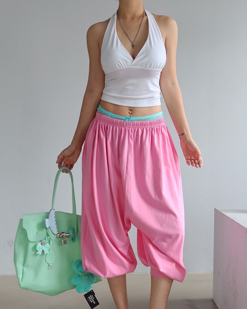 Grove Halterneck Back Slit Sleeveless