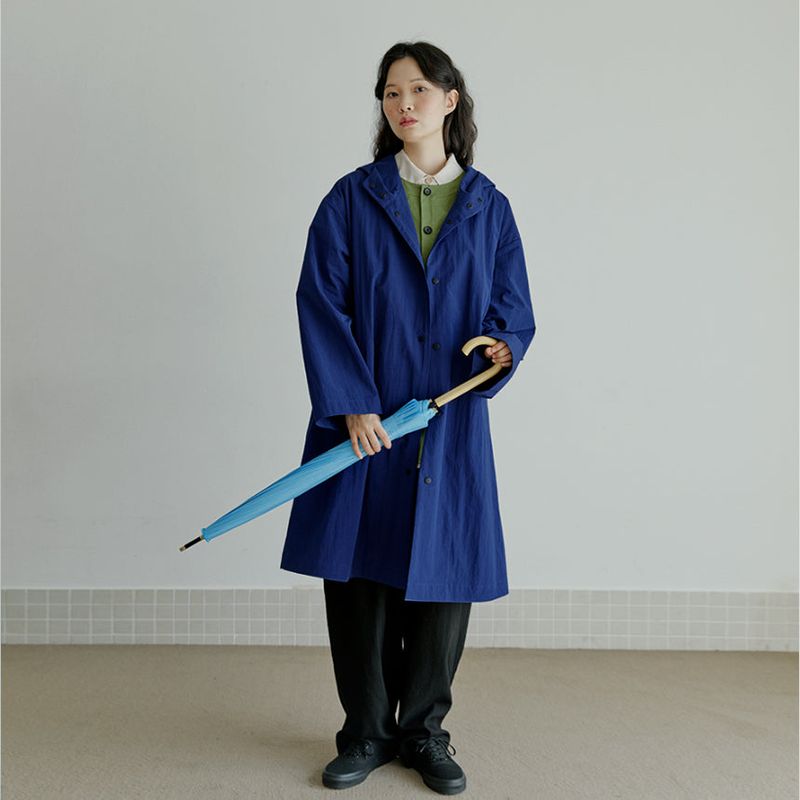 unisex rain coat blue navy