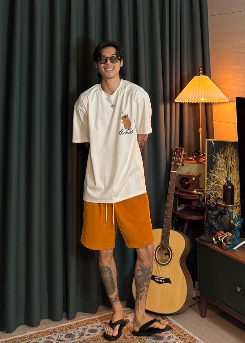 S/S カピバラオーバーサイズクールショートスリーブTシャツ