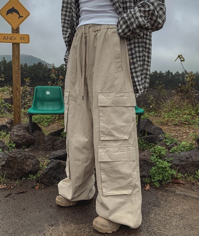 ruby zipper wide cargo pants