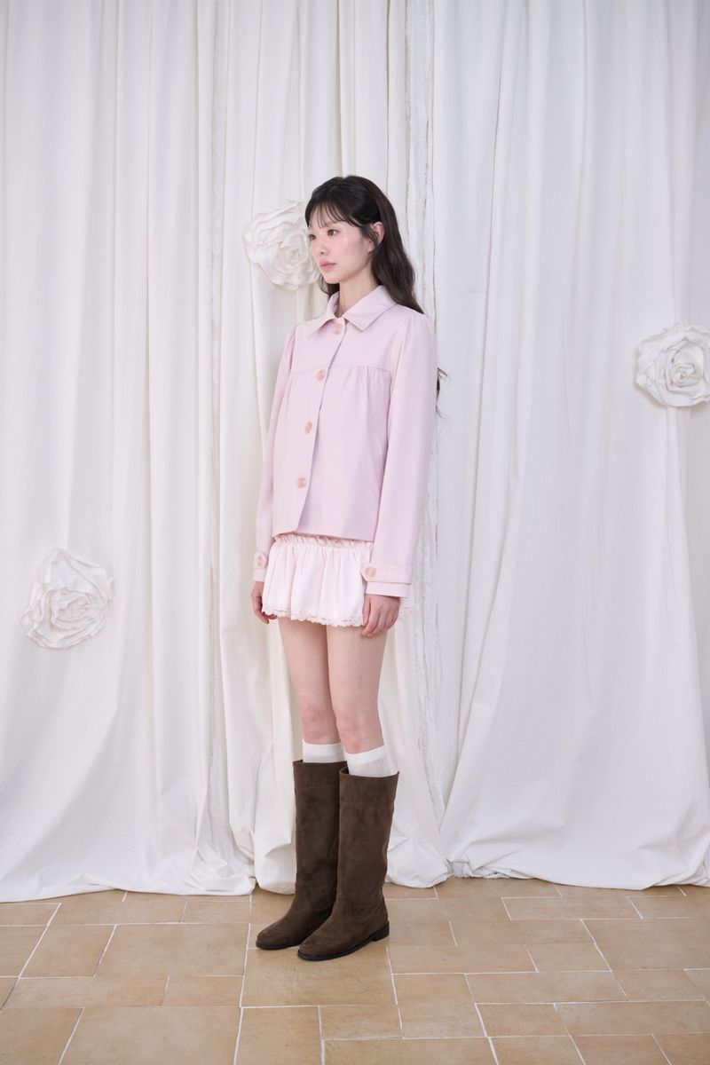 Sophie Shirred Trench Jacket (2 colors)