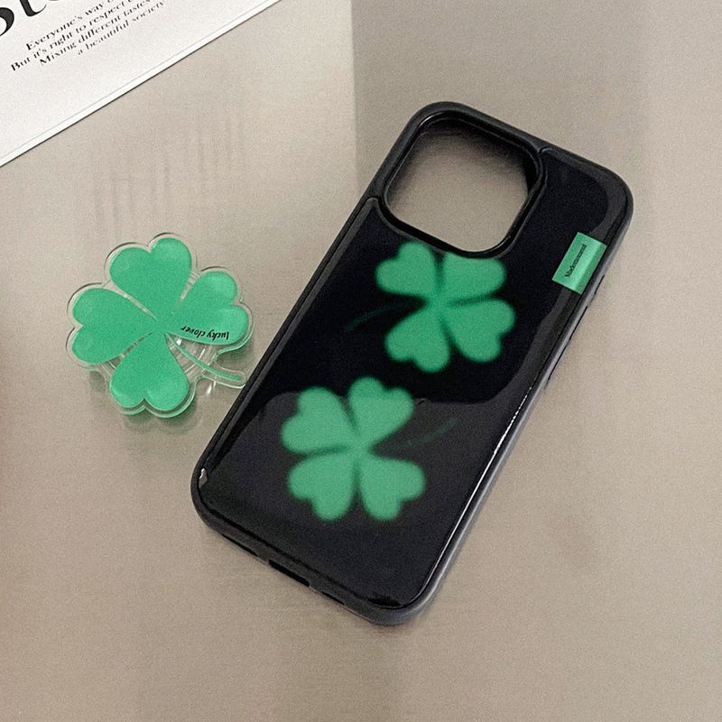[Mademoment] lucky clover design iphone epoxy case