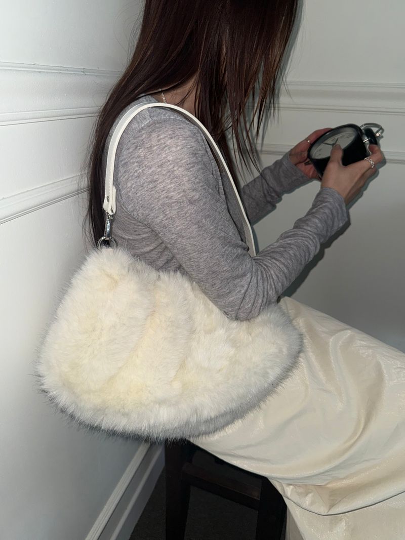 2way puppy bag white