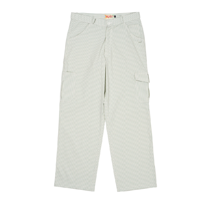 Don't Ask My Plan (DAMP)(ドントアスクマイプラン)の「STRIPE CARGO PANTS_GREEN(Pants)」