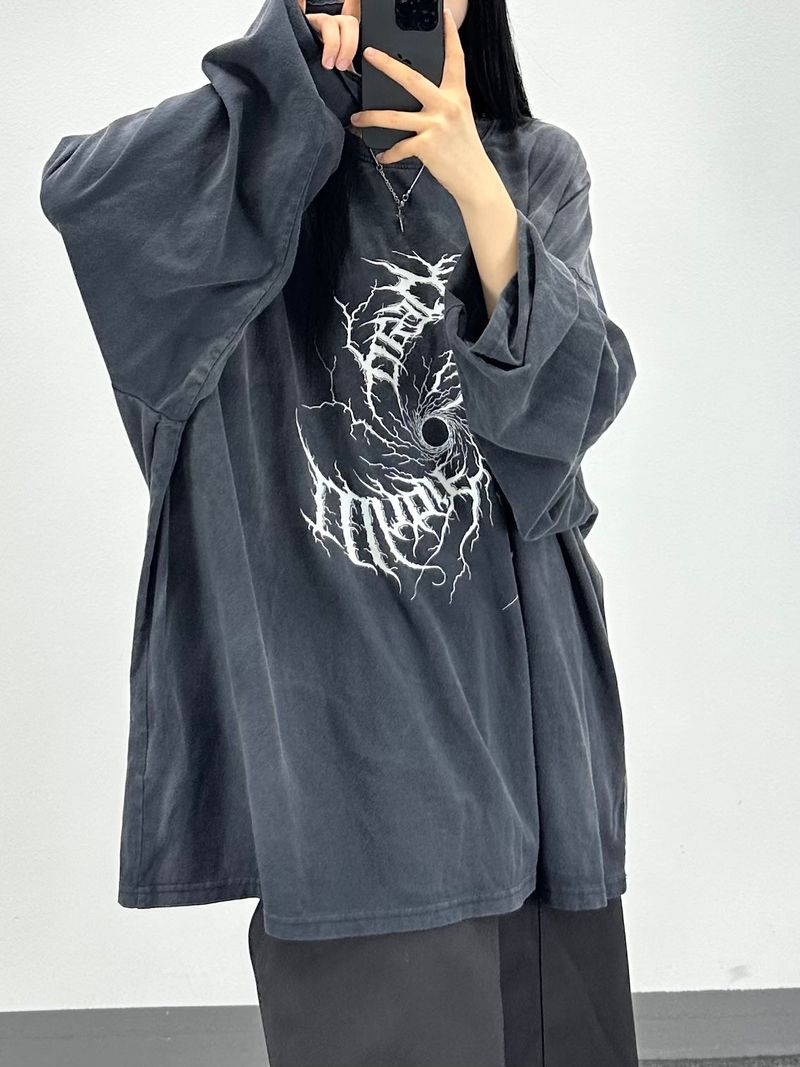 swirl washed long sleeve