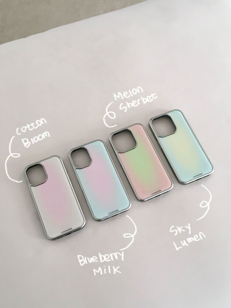 lovinhere(ラビンヒア)の「Dreamlight Series Epoxy Silver Case(Smartphone Accessories)」