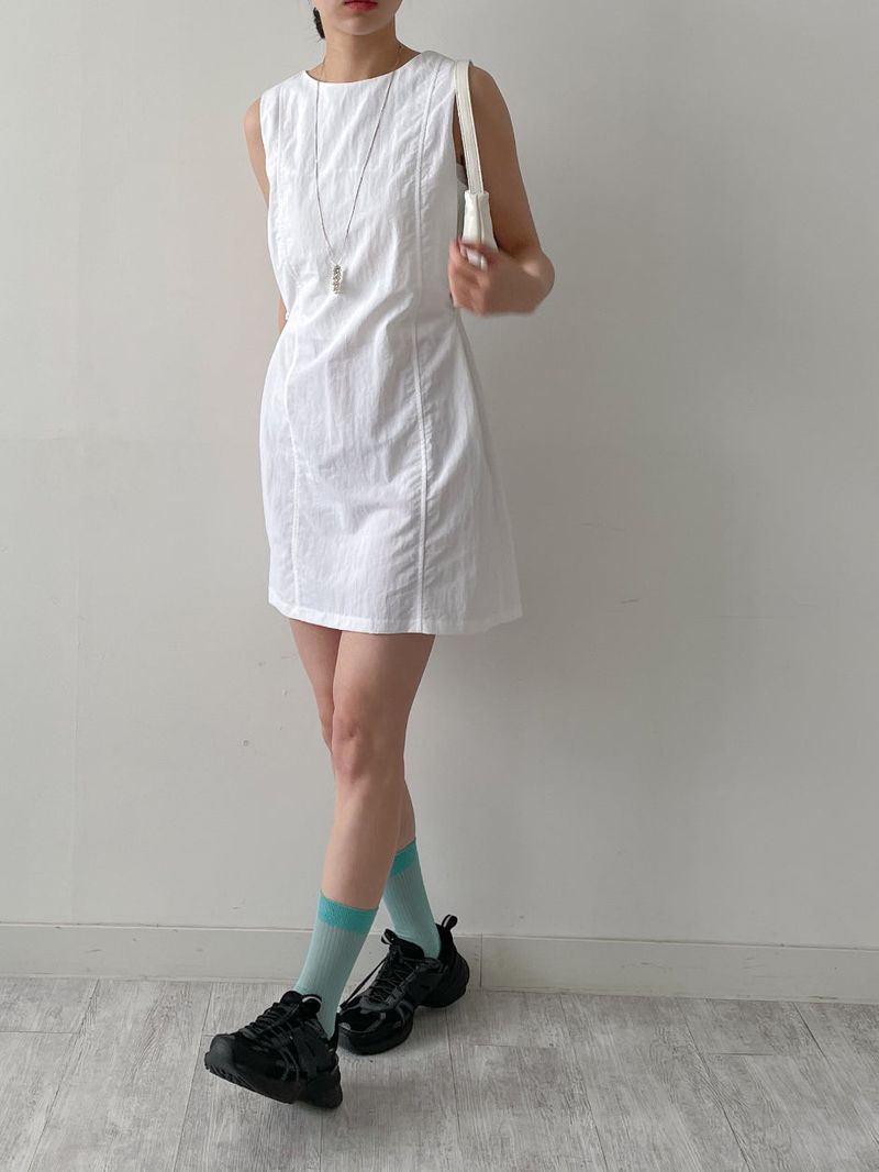 Joanne Nylon Sleeveless Wrap One Piece