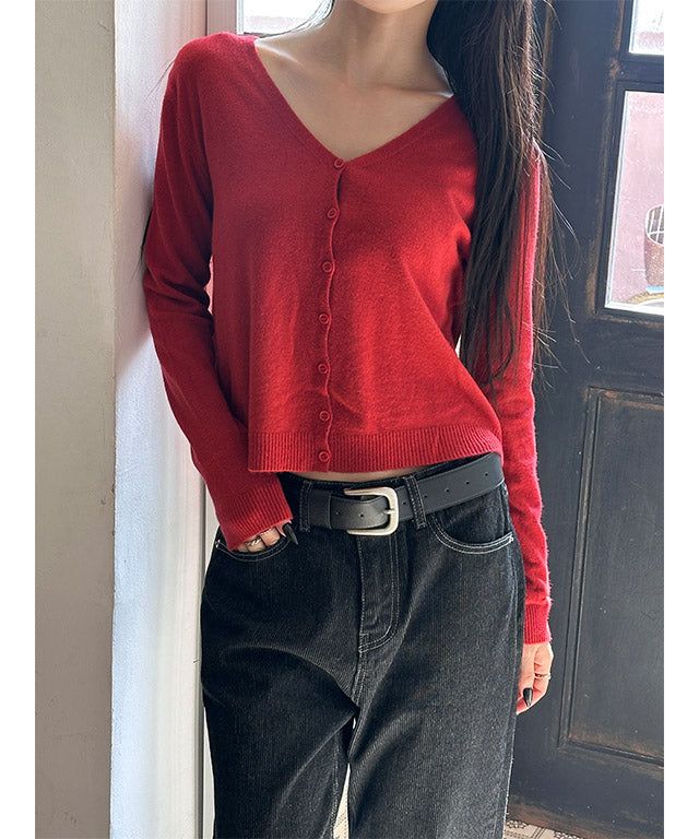 MUZESEOUL（ミューズソウル）の「[F/W] Soft basic v neck cardigan(6color)（Tops）」