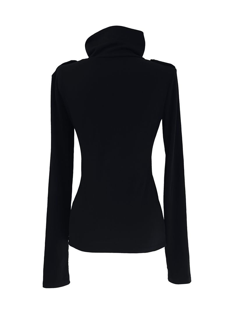 signal high neck button T (2color)