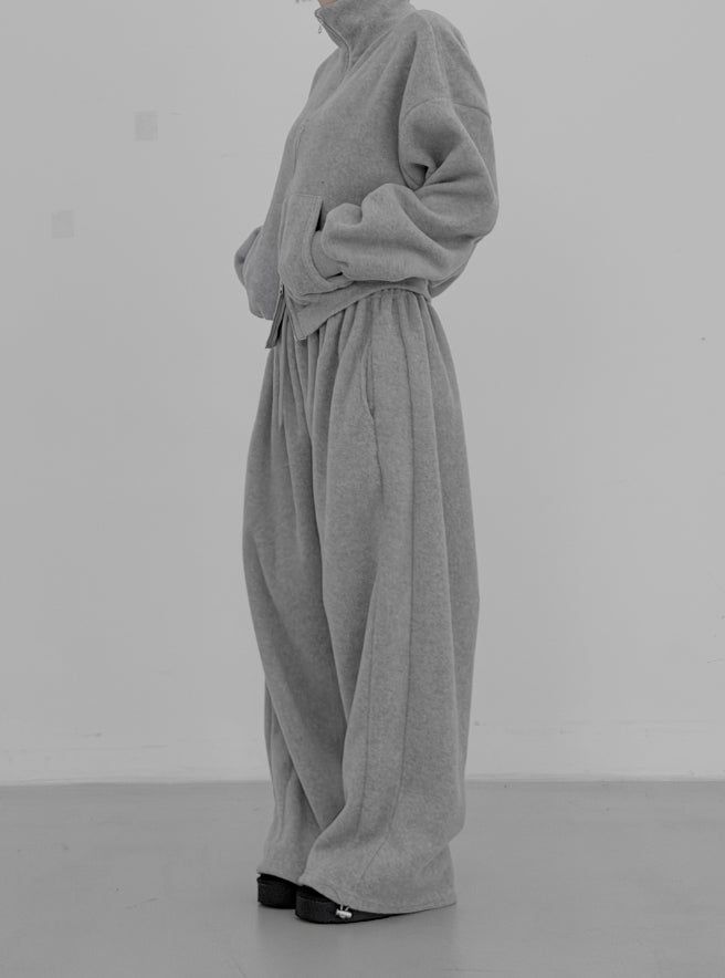 Much Basic Fleece Zip-Up