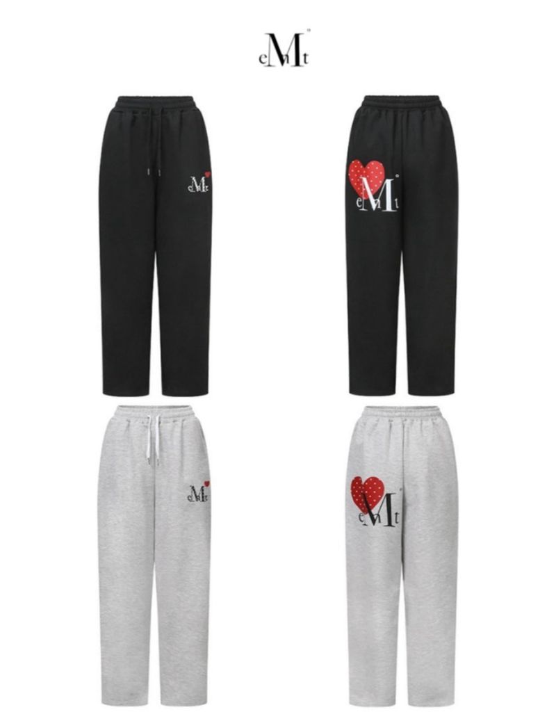 LOVERITS MINI HEART LOGO SWEAT PANTS UNISEX (2Color) 