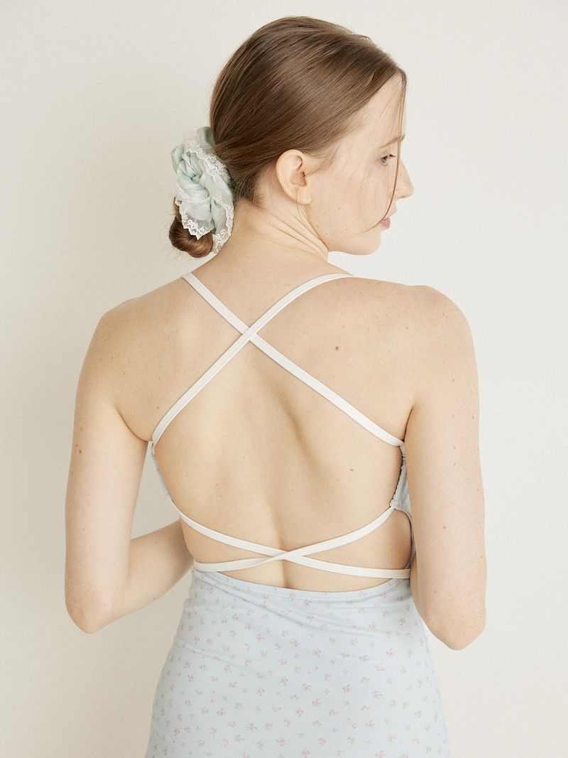 BIG LACE SCRUNCHIE - OLIVE