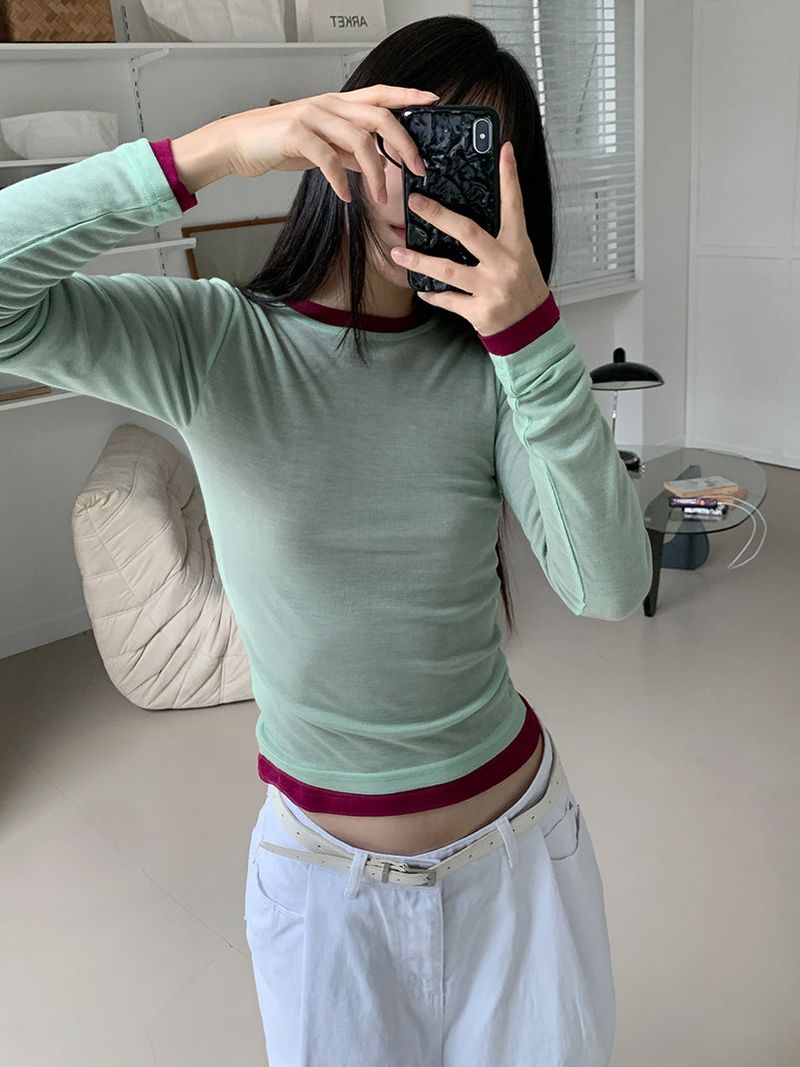 TENCEL LAYERED LONG SLEEVE (11C)