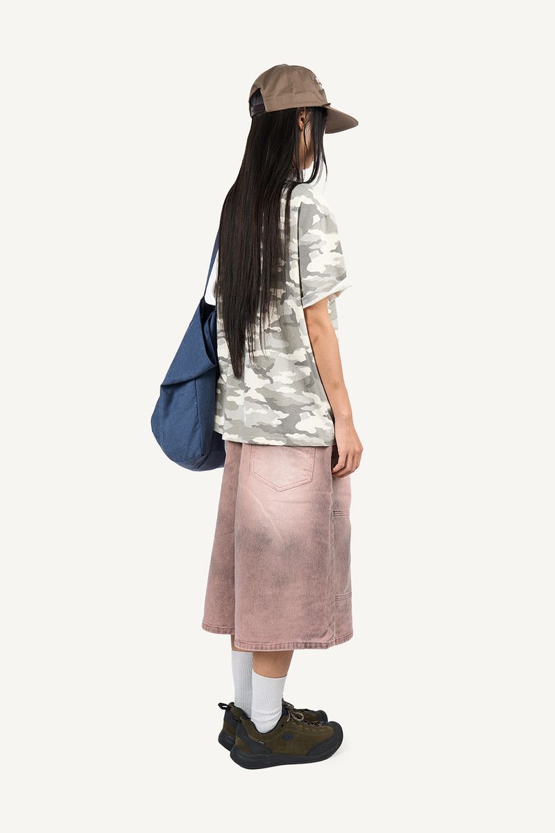 Camo print oversized t-shirt
