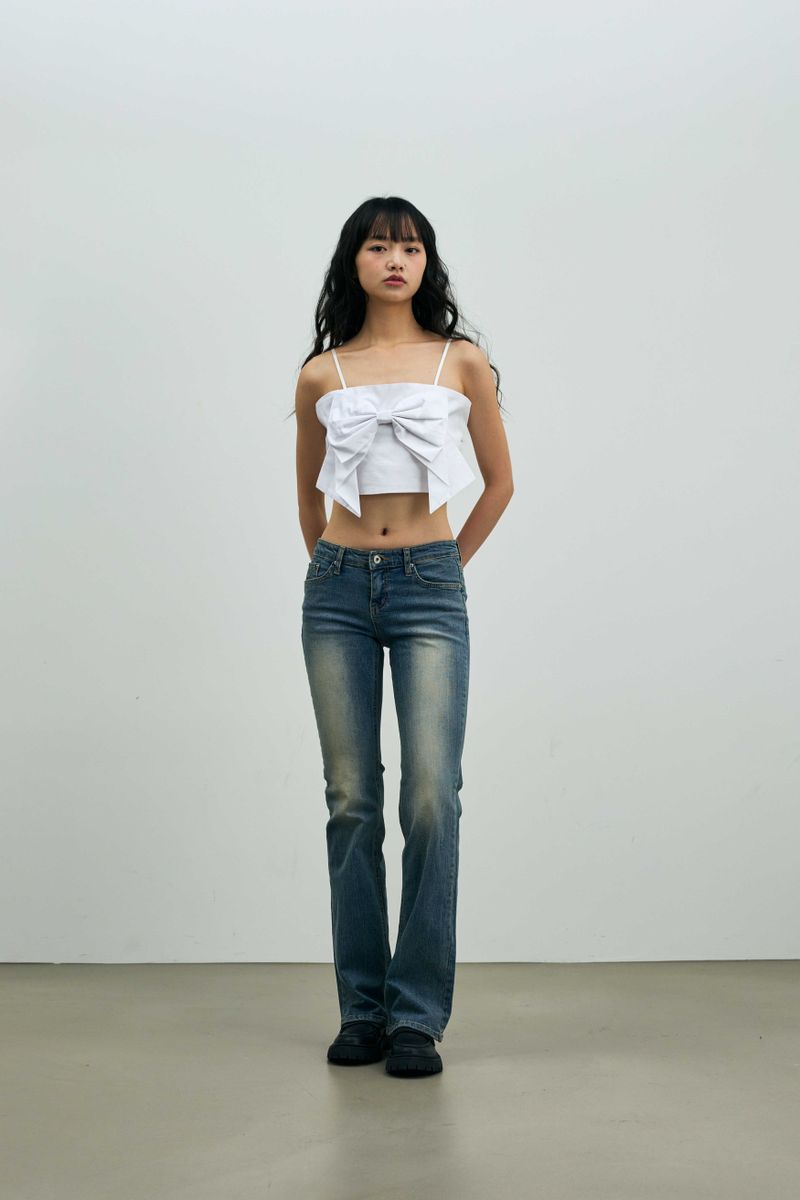 ARI RIBBON BUSTIER / WHITE