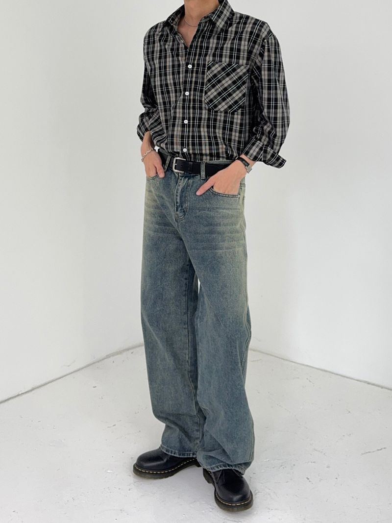 SP Check Standard Cotton Shirt (3C)