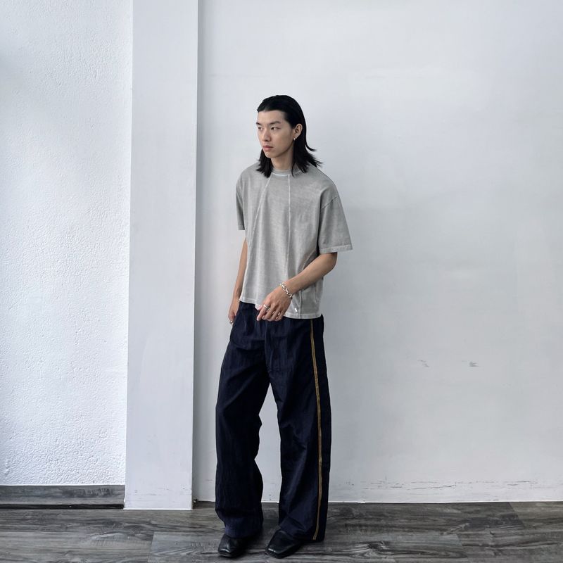 Cool Haze Curved Seam Tee