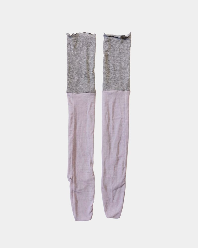 Two-color Knee Socks