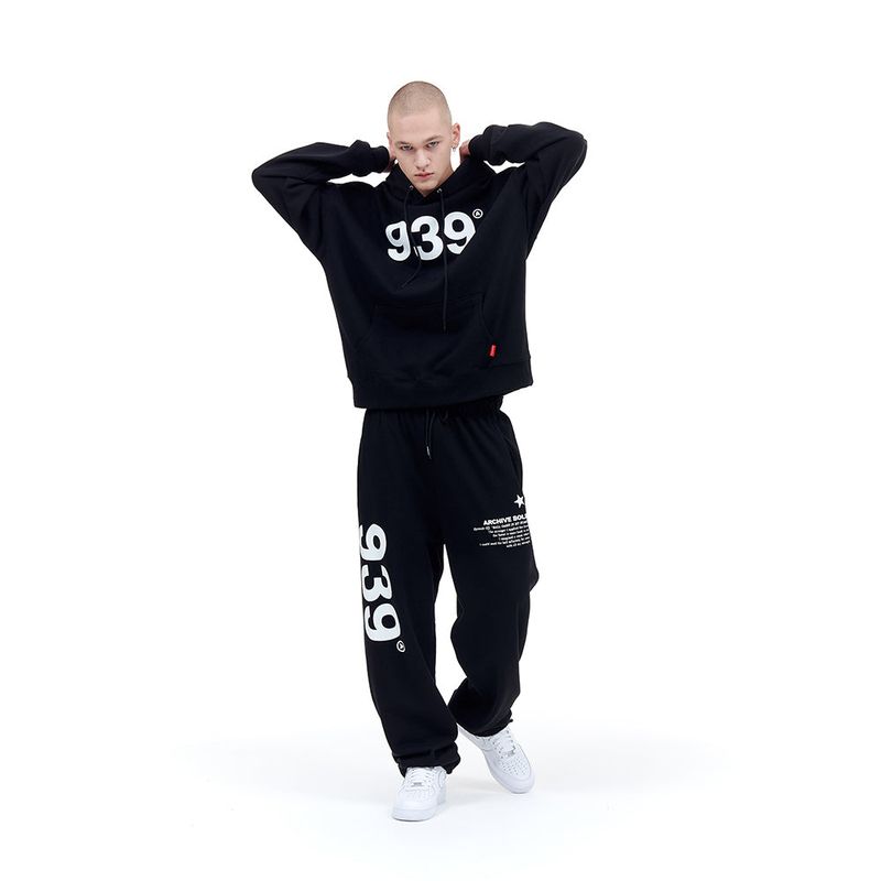 939 LOGO HOOD (BLACK)