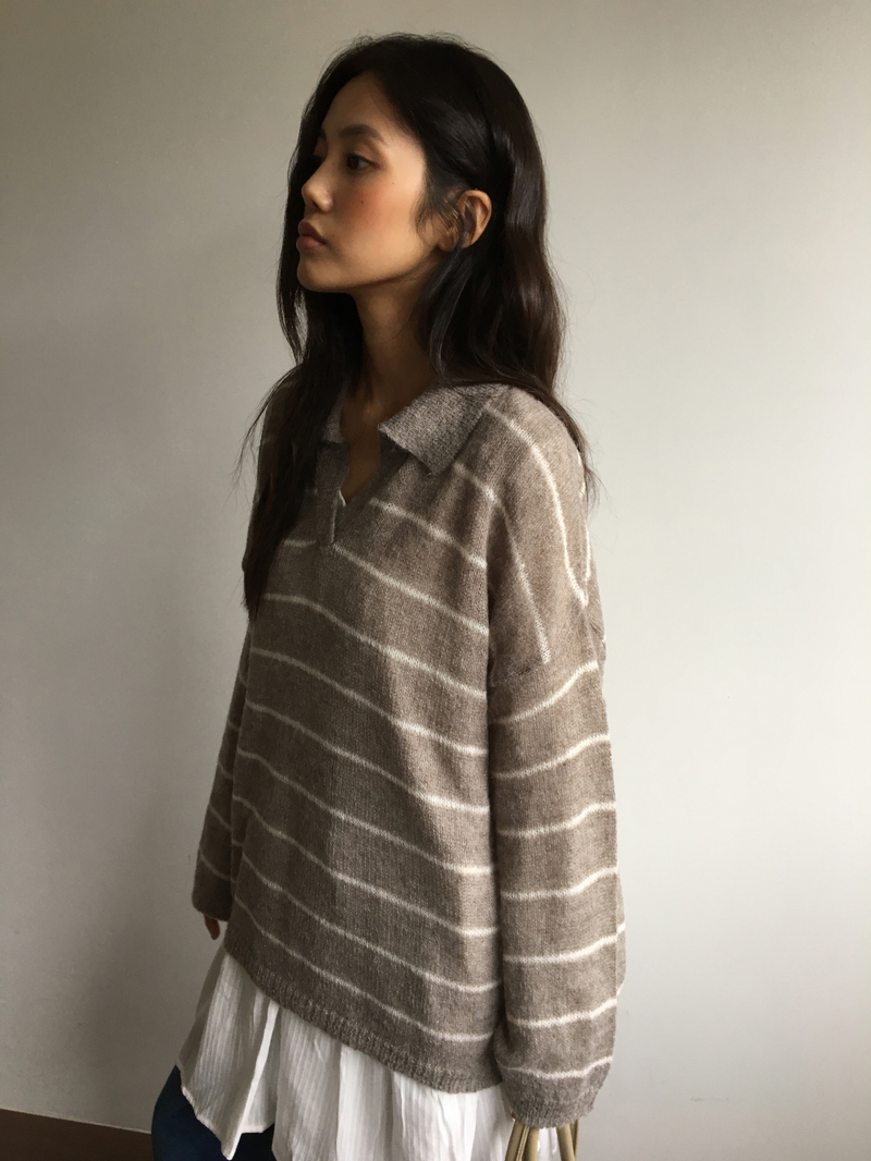 Masque V-collar knit (4color)