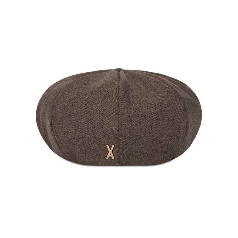VA Stud Octagon Wool Beret / Brown